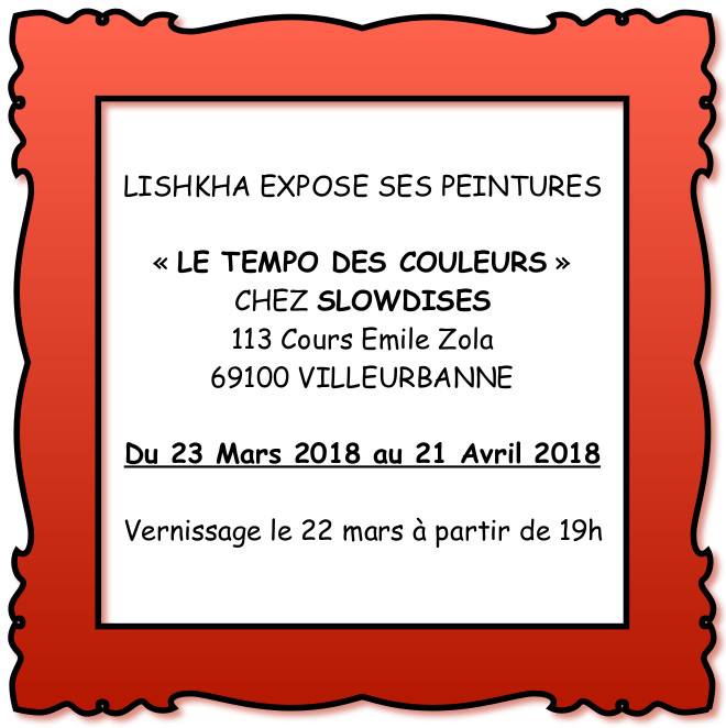 AFFICHE EXPO SLOWDISES TEMPO DES COULEURS